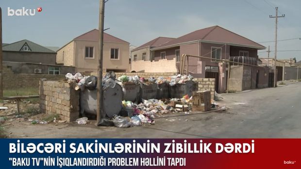 Biləcəri sakinlərinin zibillik dərdi - VİDEO