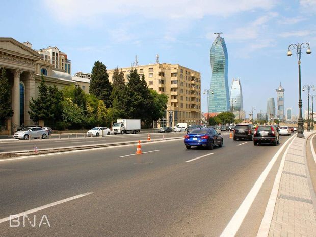 Bakıda mərkəzi yolda aparılan təmir işləri sıxlığa səbəb ola bilər