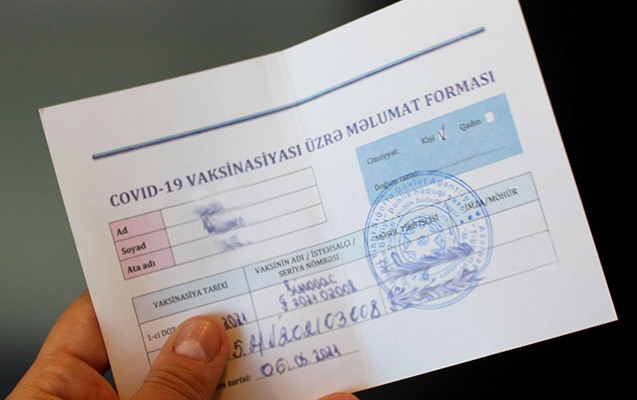 Azərbaycanda 101 nəfərə saxta koronavirus sənədi satan vəzifəli şəxslər həbs olundu