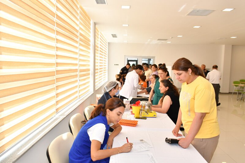 Abşeron rayonunda qanvermə aksiyası keçirildi - FOTOLAR