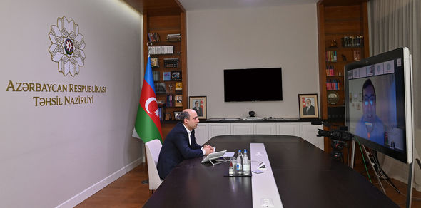Təhsil naziri xaricdə akademik fəaliyyətlə məşğul olan bir qrup soydaşımızla virtual görüşüb - FOTO