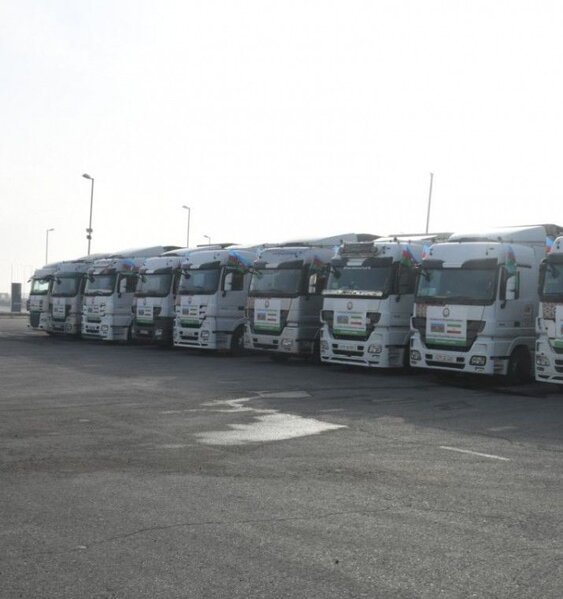 Azərbaycan İrana 200 tonluq humanitar yardım göndərir