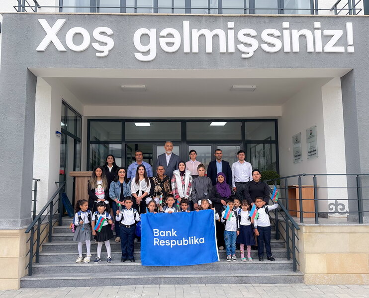 Bank Respublika Ağdamın Xıdırlı və Kəngərli kənd məktəblərində birinciləri sevindirib - FOTOLAR