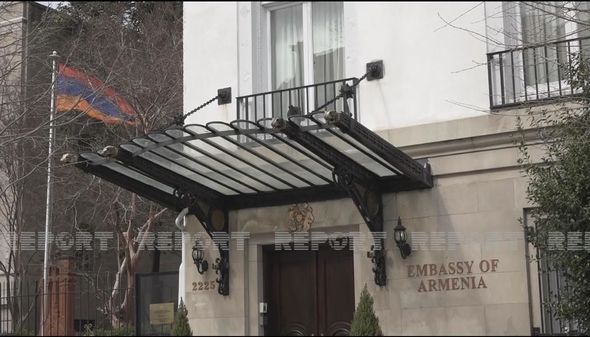 Vaşinqtonda Ermənistan səfirliyinin qarşısında "Xocalıya ədalət" tələb edildi - FOTO