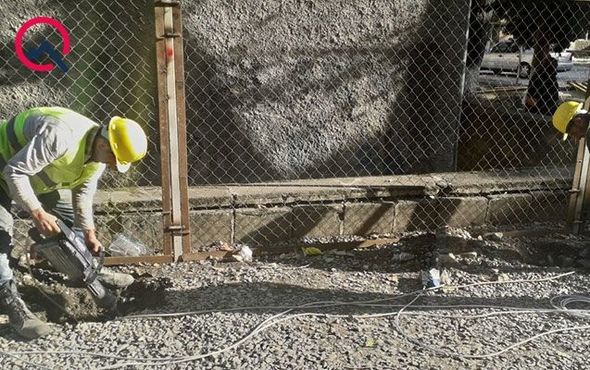 Prezidentin irad bildirdiyi məktəbdə söküntü başladı - FOTO