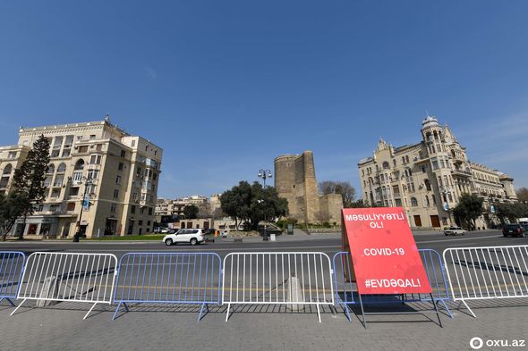 Bakı küçələri dezinfeksiya edildi - FOTO