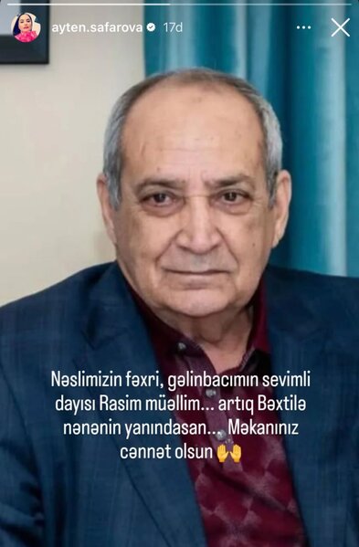 Bu məşhur aparıcı Rasim Balayevin qohumu imiş - FOTO