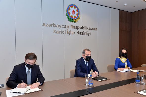 Ceyhun Bayramov İtaliya səfirini qəbul etdi - FOTO