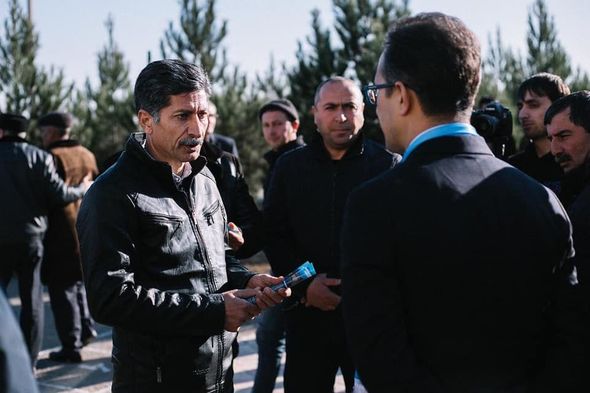 Ramin Məmmədov Sabirabadda ağacəkmə aksiyasında iştirak edib - FOTO