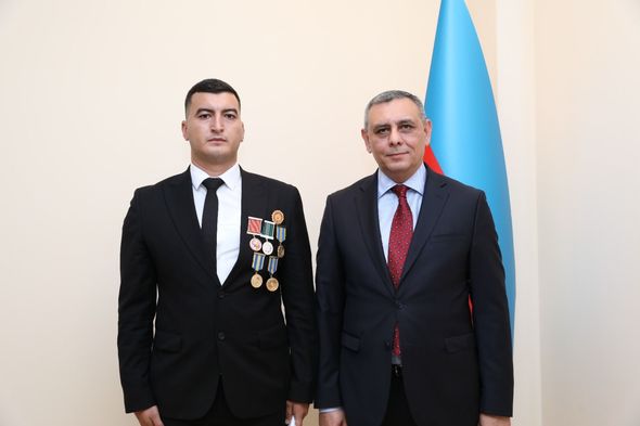 Vətən müharibəsi iştirakçıları Dövlət Xidmətində həqiqi hərbi xidmətə qəbul olundular - FOTO