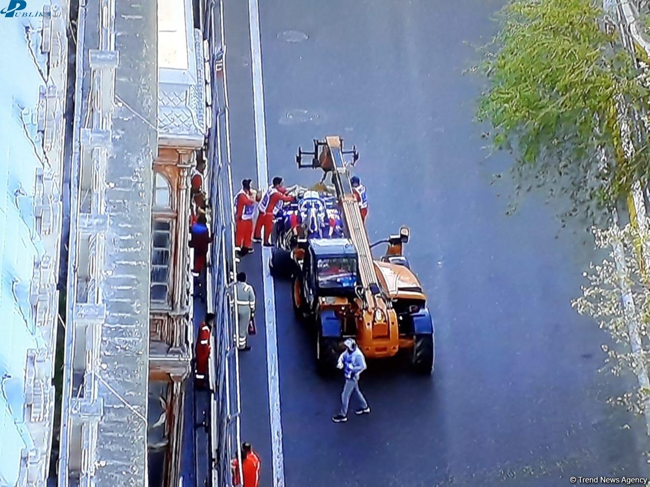 Formula 1-də daha bir QƏZA - FOTO