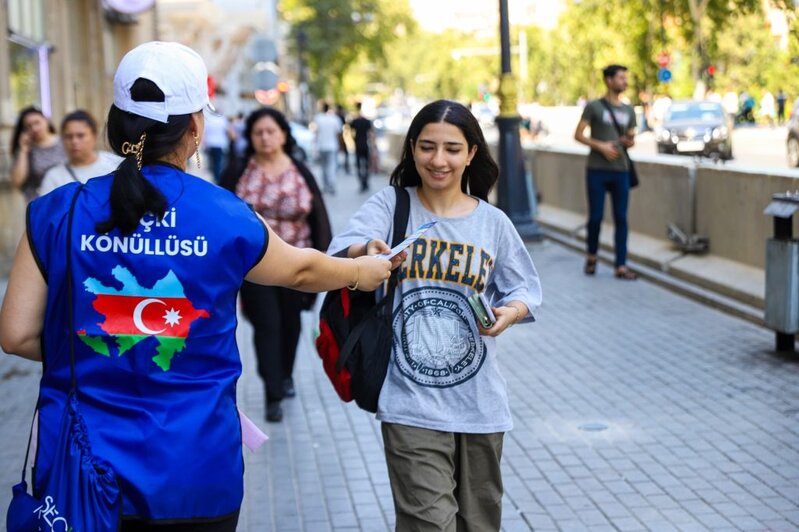 Seçki Könüllüləri maarifləndirmə kampaniyasına başladılar - FOTOLAR