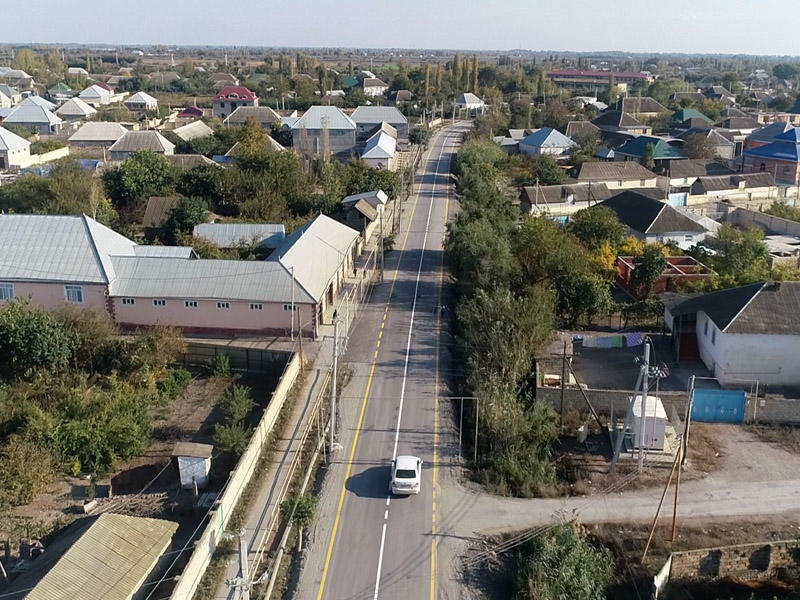 Zərdabda 4 kəndi birləşdirən avtomobil yolu yenidən qurulub - FOTO