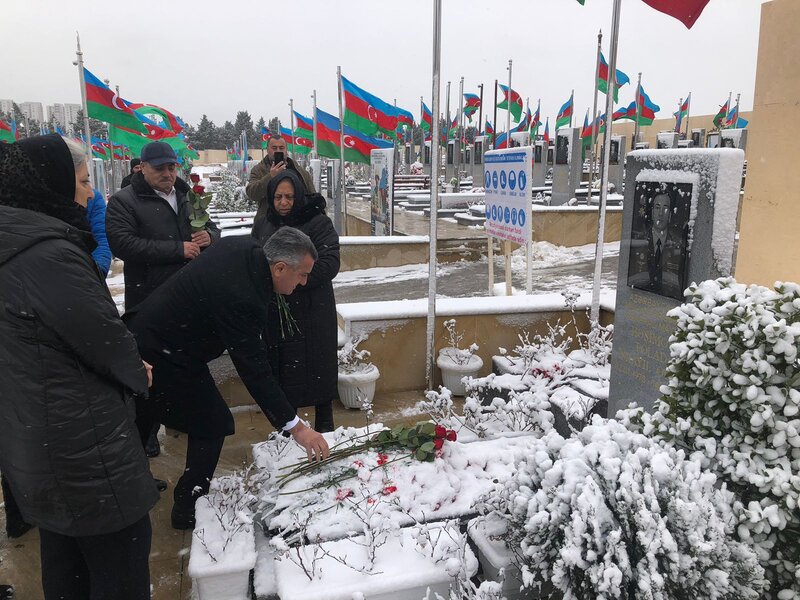 Abşeronda şəhid Vüqar Eyvazov 35-ci doğum günündə yad edilib - FOTOLAR