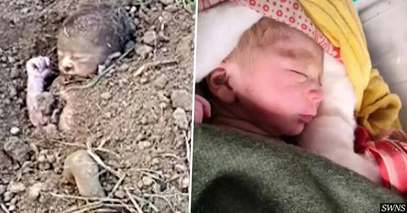 Hindistanda körpəni diri-diri basdırdılar - FOTO