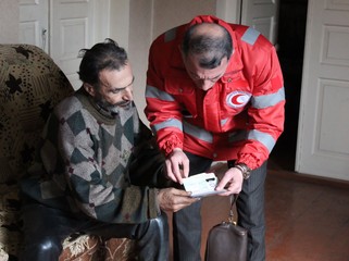 Qızıl Aypara Cəmiyyəti Qarabağın erməni sakinlərinə baş çəkib - FOTO