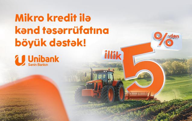 Unibank sərfəli mikro kreditlər təklif edir