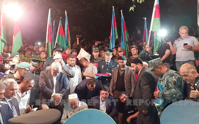 Lerikdə şəhidin dəfn mərasimi keçirildi - FOTO