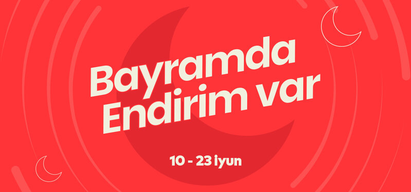 Bayramda endirim var