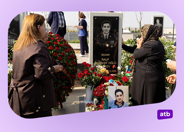 Azər Türk Bankın şəhid əməkdaşının xatirəsi anılıb - FOTOLAR