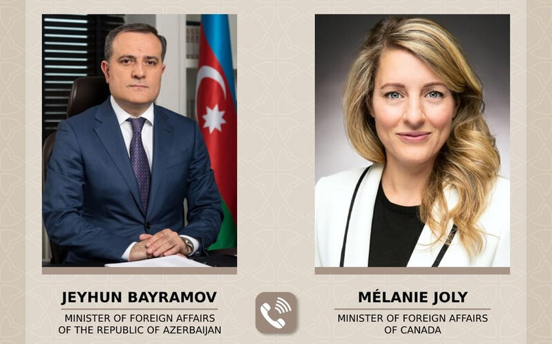 Ceyhun Bayramov Kanadanın xarici işlər naziri ilə telefonla danışıb