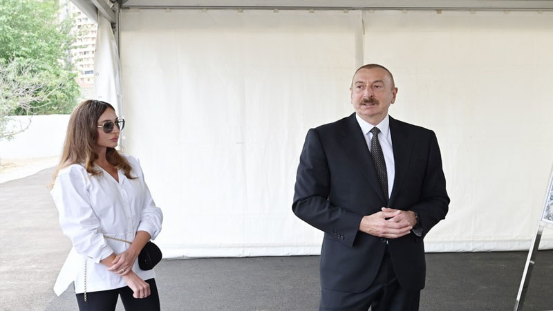İlham Əliyev və Mehriban Əliyeva İsmayıllıda 