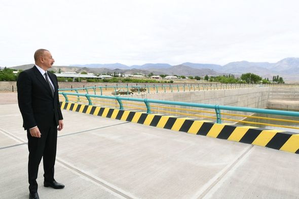 Prezident Ordubad Su Elektrik Stansiyasının tikintisi ilə tanış olub - YENİLƏNİB+FOTO
