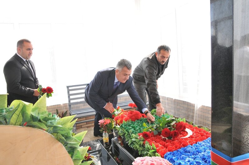 Şəhidlərimiz anım günlərində Abşeron rayonunda yad edilib - FOTOLAR