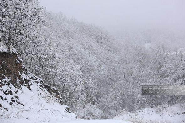 Qarlı Şuşadan FOTOREPORTAJ