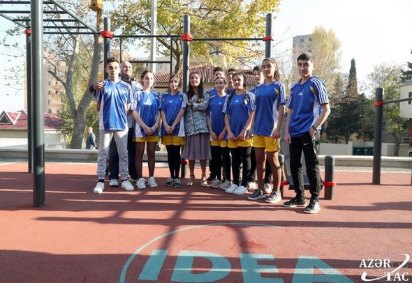 Leyla Əliyevanın təşəbbüsü ilə daha bir həyət abadlaşdırıldı - FOTO