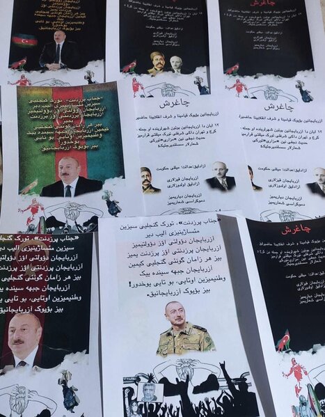 İlham Əliyevin şəkilləri Təbriz və Ərdəbil küçələrində - FOTOLAR