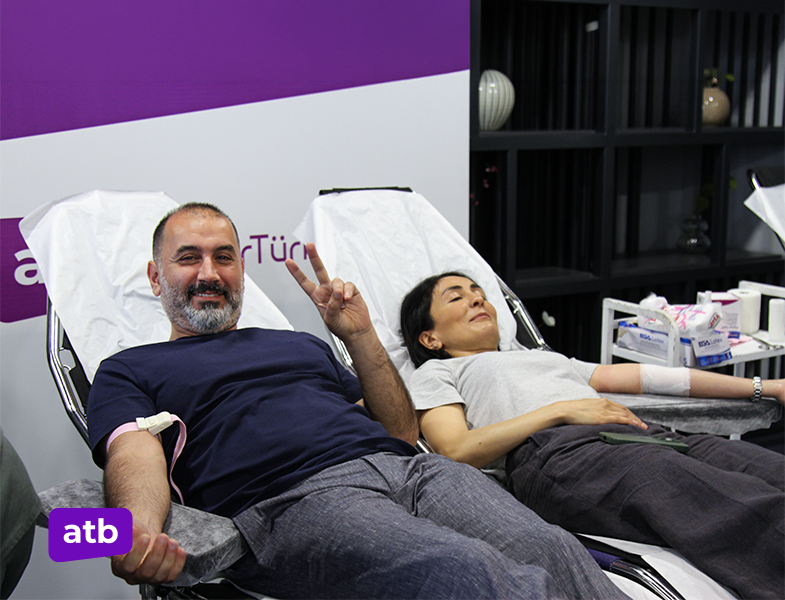 Azər Türk Bankda qanvermə aksiyası keçirildi - FOTOLAR