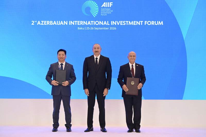 İmzalanmış sənədlər Prezidentin iştirakı ilə mübadilə edildi - FOTOLAR