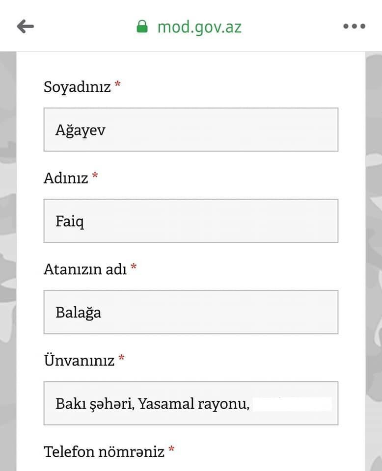Faiq Ağayev orduya yazıldı - FOTO