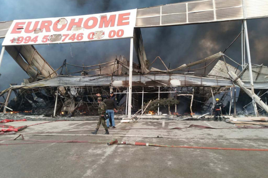 EuroHome"da baş verən yanğın tam məhdudlaşdırılıb