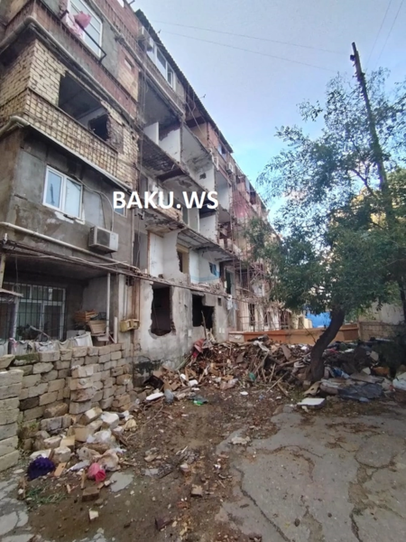 Bakıda bu ərazidə beşmərtəbəli bina sökülür - Yeni mənzillər veriləcək