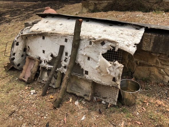 Yanğından xilas olmaq üçün sobaya girdi - FOTO
