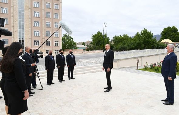 İlham Əliyev Ordubadın su təchizatı layihəsinin açılışında iştirak edib - YENİLƏNİB+FOTO