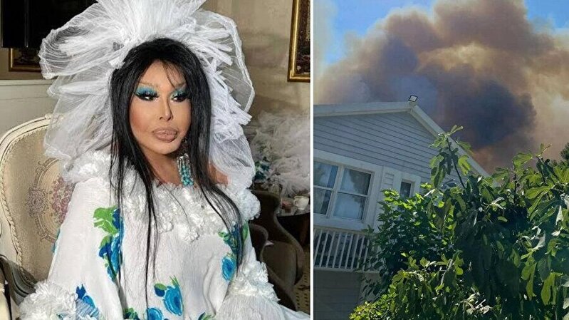 Antalyada meşə yanğını Bülent Ersoyun villasına sıçradı - Müğənni təcili təxliyə olundu - FOTO