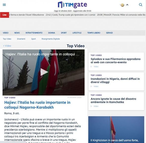 İtaliyanın aparıcı KİV-ləri Prezidentin köməkçisi Hikmət Hacıyevin müsahibəsini yayıb - FOTO