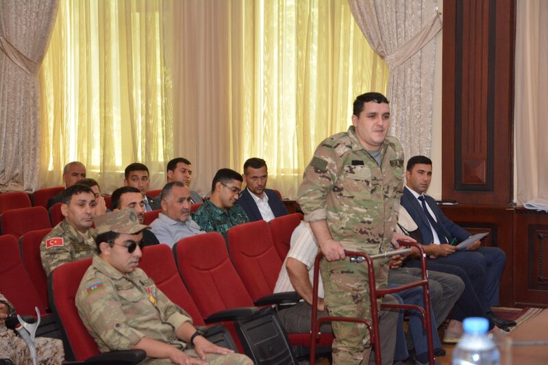 Abşeron rayonunda yaşayan şəhid ailələri və qazilərlə növbəti görüş keçirildi - FOTOLAR