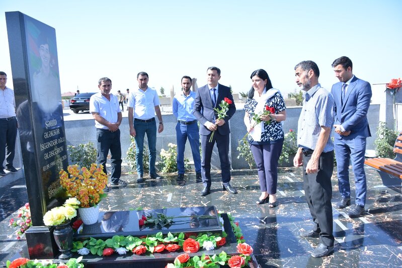 Abşeron rayonunda şəhidlərin doğum günü qeyd edildi - FOTOLAR