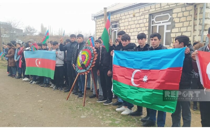 Şəhid Eşqin Hüseynov Tovuzda dəfn olunub - FOTOLAR