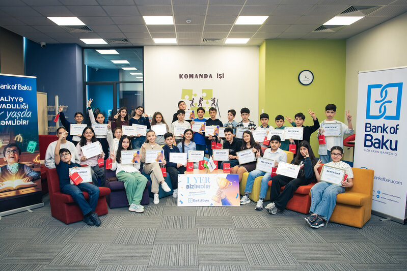 Bank of Baku-da maliyyə savadlılığı günü - FOTOLAR