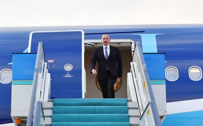 İlham Əliyev Türkiyədə səfərdədir - FOTO