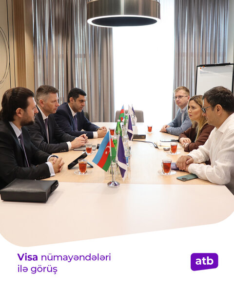 ATB rəhbərliyi Visa nümayəndə heyəti ilə görüş keçirdi - FOTOLAR