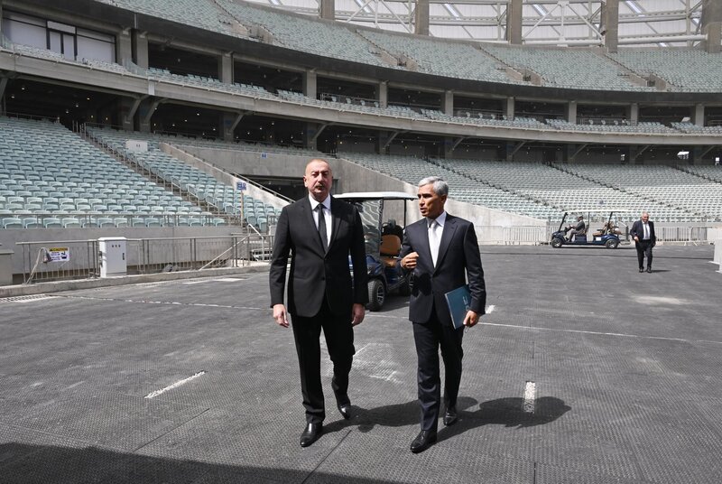 Prezident Bakı Olimpiya Stadionunda - FOTOLAR