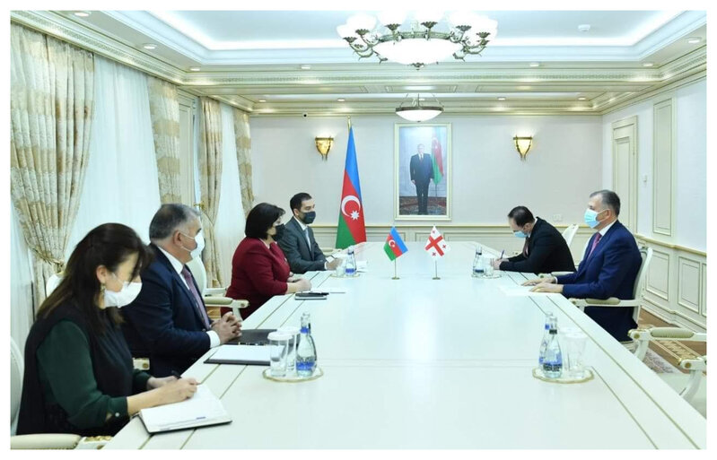 Sahibə Qafarova Gürcüstanın ölkəmizdəki səfiri ilə görüşüb