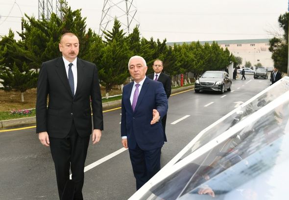 İlham Əliyev "Müşfiq" yarımstansiyasının istifadəyə verilmə mərasimində - FOTO