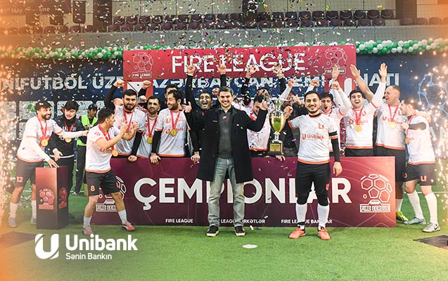 Unibank komandası futbol çempionatının qalibi olub